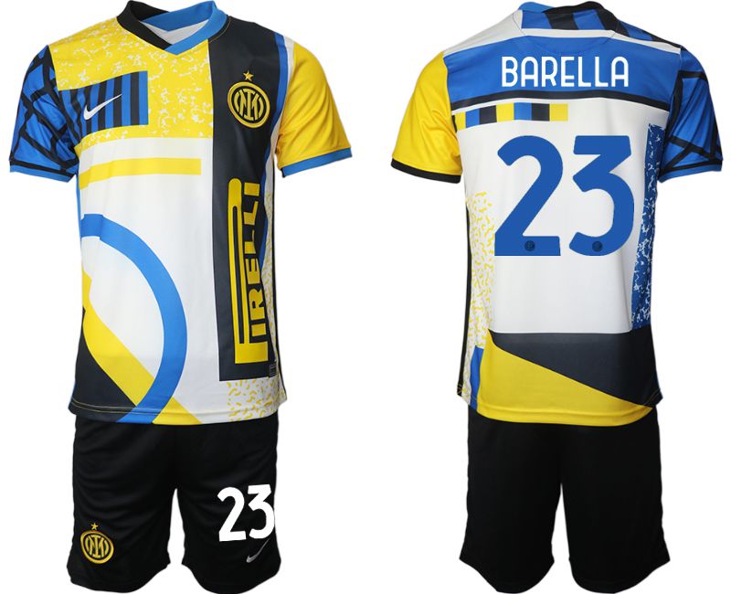 Men 2020-2021 Club Inter Milan Third away black #23 Nike Soccer Jersey->inter milan jersey->Soccer Club Jersey